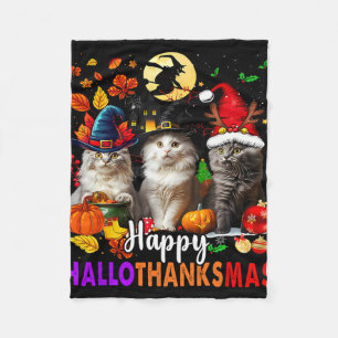 Halloween Erntedank Weihnachten Glückwunsch Hallow Fleecedecke