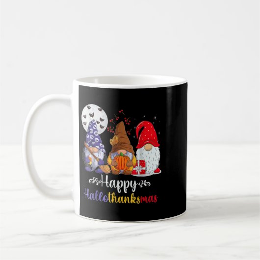 Halloween Erntedank Weihnachten Glückwunsch Hallow Kaffeetasse (Links)