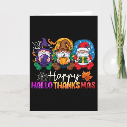 Halloween Erntedank Weihnachten Glückwunsch Hallow Karte (Vorderseite)