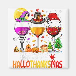Halloween Erntedank Weihnachten Glückwunsch Hallow Magnet