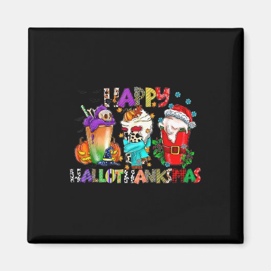 Halloween Erntedank Weihnachten Glückwunsch Hallow Magnet (Vorne)
