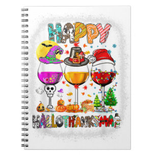 Halloween Erntedank Weihnachten Glückwunsch Hallow Notizblock