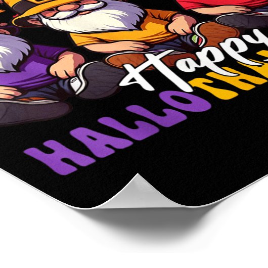 Halloween Erntedank Weihnachten Glückwunsch Hallow Poster (Ecke)