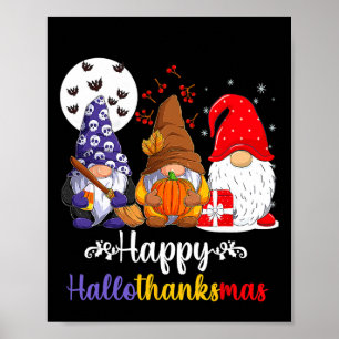 Halloween Erntedank Weihnachten Glückwunsch Hallow Poster