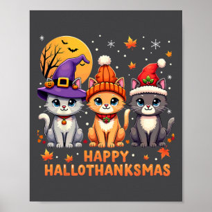 Halloween Erntedank Weihnachten Glückwunsch Hallow Poster