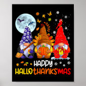 Halloween Erntedank Weihnachten Glückwunsch Hallow Poster (Vorne)