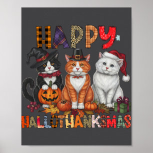 Halloween Erntedank Weihnachten Glückwunsch Hallow Poster