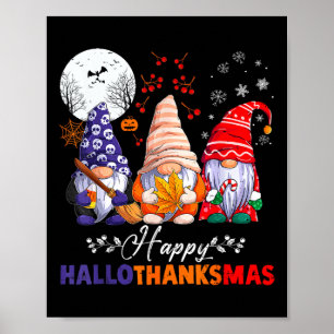 Halloween Erntedank Weihnachten Glückwunsch Hallow Poster