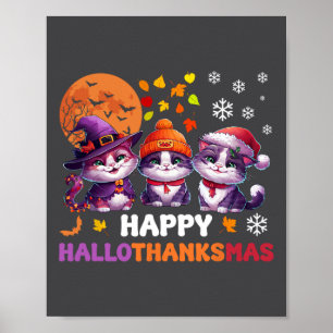 Halloween Erntedank Weihnachten Glückwunsch Hallow Poster