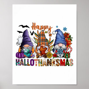 Halloween Erntedank Weihnachten Glückwunsch Hallow Poster
