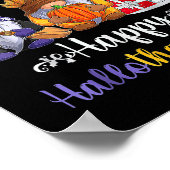 Halloween Erntedank Weihnachten Glückwunsch Hallow Poster (Ecke)