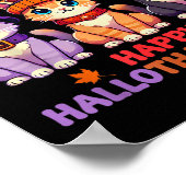 Halloween Erntedank Weihnachten Glückwunsch Hallow Poster (Ecke)