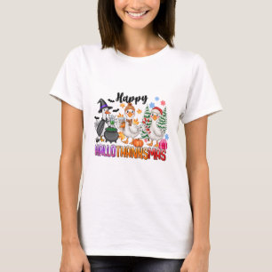 Halloween Erntedank Weihnachten Glückwunsch Hallow T-Shirt