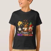 Halloween Erntedank Weihnachten Glückwunsch Hallow T-Shirt (Vorderseite)