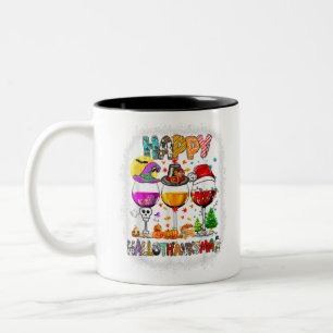 Halloween Erntedank Weihnachten Glückwunsch Hallow Zweifarbige Tasse