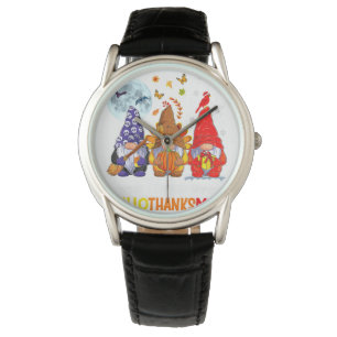 Halloween Erntedank Weihnachten HalloDanke Armbanduhr
