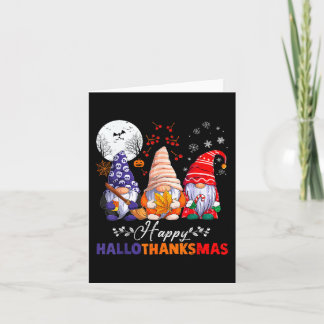Halloween Erntedank Weihnachten HalloDanke Karte
