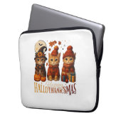 Halloween Erntedank Weihnachten HalloDanke Laptopschutzhülle (Vorderseite Links)