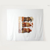 Halloween Erntedank Weihnachten HalloDanke Wandteppich (Vorderseite (Horizontal))