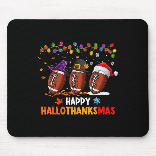 Halloween-Erntedank Weihnachten Hallothanksmas Mousepad (Vorne)