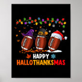 Halloween-Erntedank Weihnachten Hallothanksmas Poster (Vorne)