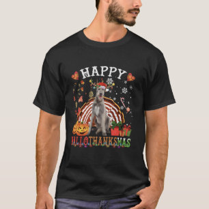 Halloween Erntedank Weihnachten Irish Wolfhound X T-Shirt