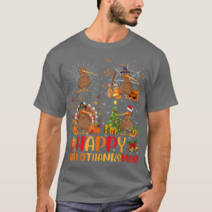 Halloween Erntedank Weihnachten Kiwi Bird Halloth T-Shirt
