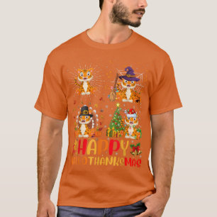 Halloween Erntedank Weihnachten Liger HalloDankesc T-Shirt