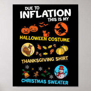 Halloween Erntedank Weihnachten Meine Spooky Ugly Poster
