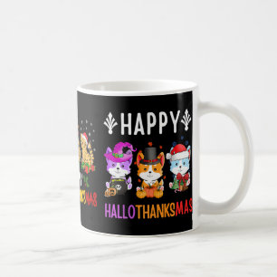 Halloween Erntedank Weihnachtsbäetah Cat Hallo Kaffeetasse