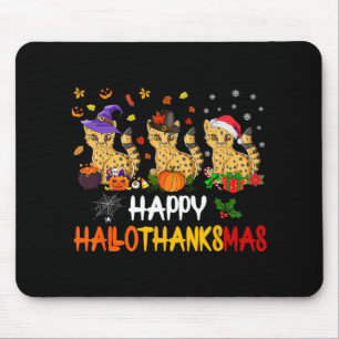 Halloween Erntedank Weihnachtsbäetah Cat Hallo Mousepad