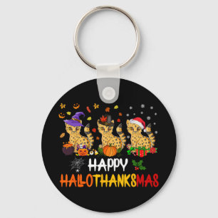 Halloween Erntedank Weihnachtsbäetah Cat Hallo Schlüsselanhänger