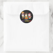 Halloween Erntedank Weihnachtskätzchen Happy Runder Aufkleber (Tasche)