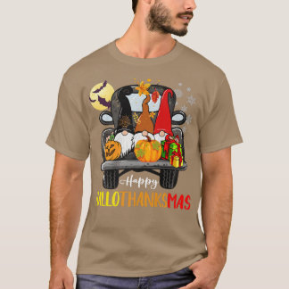 Halloween Erntedank Weihnachtswagen HalloDanke T-Shirt