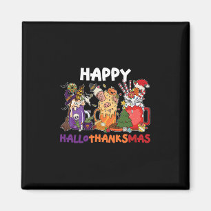 Halloween Erntedankfest Froher Hallothanksmas Lieb Magnet