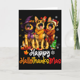 Halloween Erntedankfest Weihnachten Deutscher Schä Karte