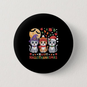 Halloween Erntedankfest Weihnachten Frohe Hallotha Button