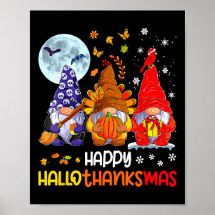Halloween Erntedankfest Weihnachten Frohes Halloth Poster