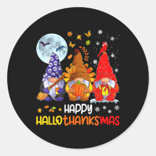 Halloween Erntedankfest Weihnachten Frohes Halloth Runder Aufkleber
