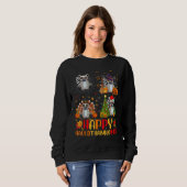 Halloween Erntedankfest Weihnachten Lemur Hallotha Sweatshirt (Vorne ganz)