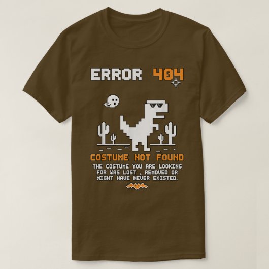 Halloween Error 404 Anzug Not Found Coding Progr T-Shirt (Design vorne)