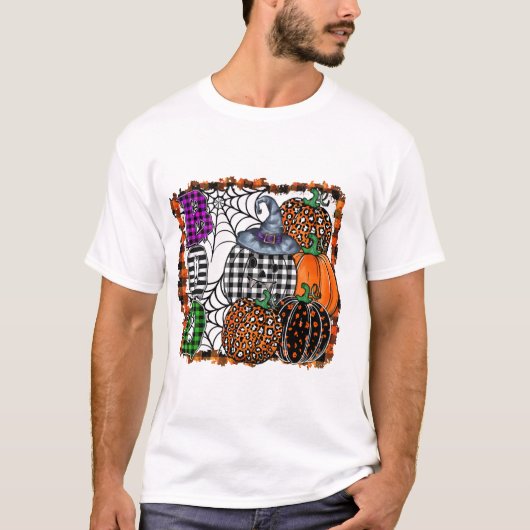 Halloween Erschrecken T-Shirt (Vorderseite)
