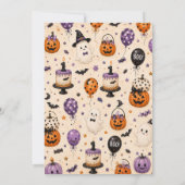 Halloween Erste Geburtstagsfeier Einladung (Rückseite)