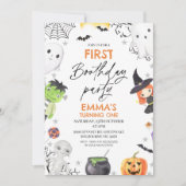 Halloween Erstes Party 1. Geburtstag Einladung (Vorderseite)