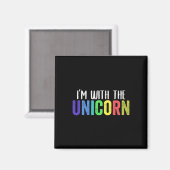 Halloween Erwachsenenkostüm Ich bin mit T Magnet (Vorderseite/Rückseite)