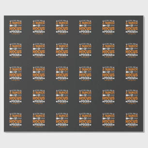 Halloween Es ist alles nur Hokuspokus Hexe Geschenkpapier