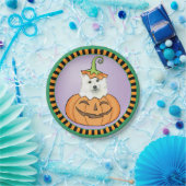 Halloween Eskie Paper Plate Pappteller (Party)
