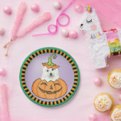 Halloween Eskie Paper Plate Pappteller (Party)