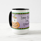 Halloween Eskie Tasse (Vorderseite Links)