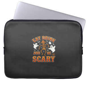 Halloween Essen Trinken Sei Gruselig Gespenst Desi Laptopschutzhülle